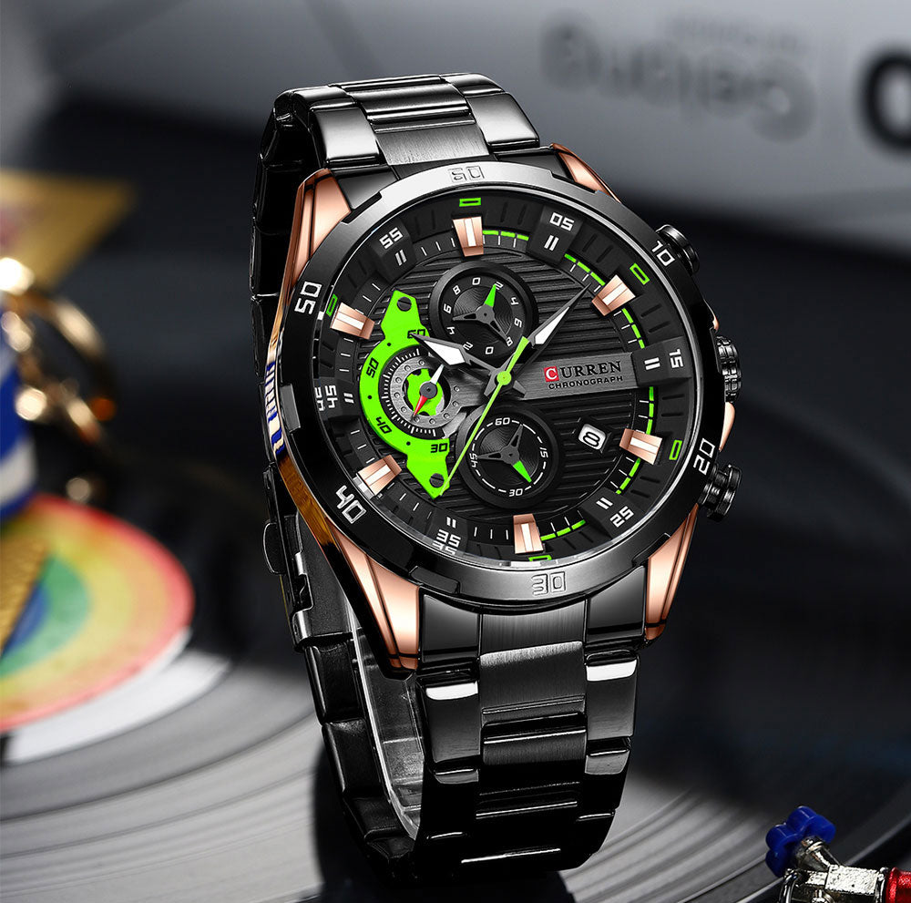 CURREN 8402 Herrenuhr aus Edelstahl