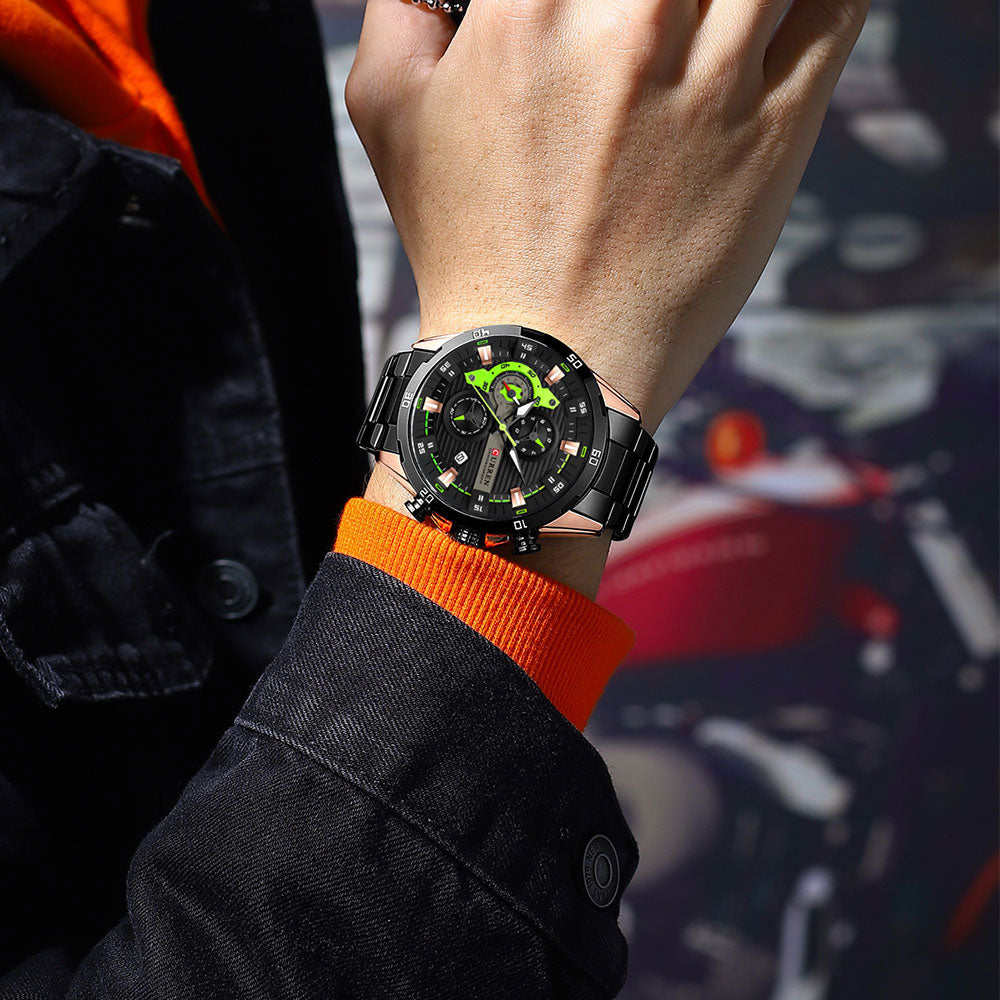 CURREN 8402 Herrenuhr aus Edelstahl