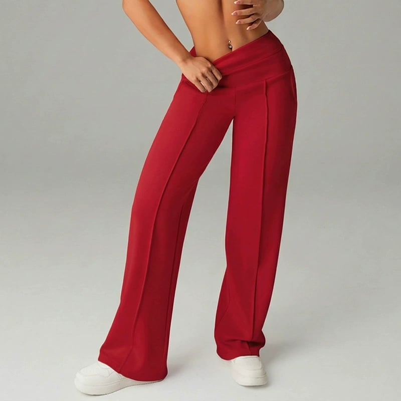 💗OSTERANGEBOT - 50% RABATT💕 Damen-Freizeithose mit hohem Bund und weitem Bein👖Ihr neues Lieblingsstück für mühelose Eleganz