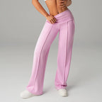💗OSTERANGEBOT - 50% RABATT💕 Damen-Freizeithose mit hohem Bund und weitem Bein👖Ihr neues Lieblingsstück für mühelose Eleganz