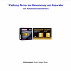 Automotive Scheinwerferrestaurierung &reparatur Wischsets - Scheinwerferlinse Politur,Kratzer und Vergilbung entfernen, Sofortige Aufhellung, Hochwirksame Reinigungslosung