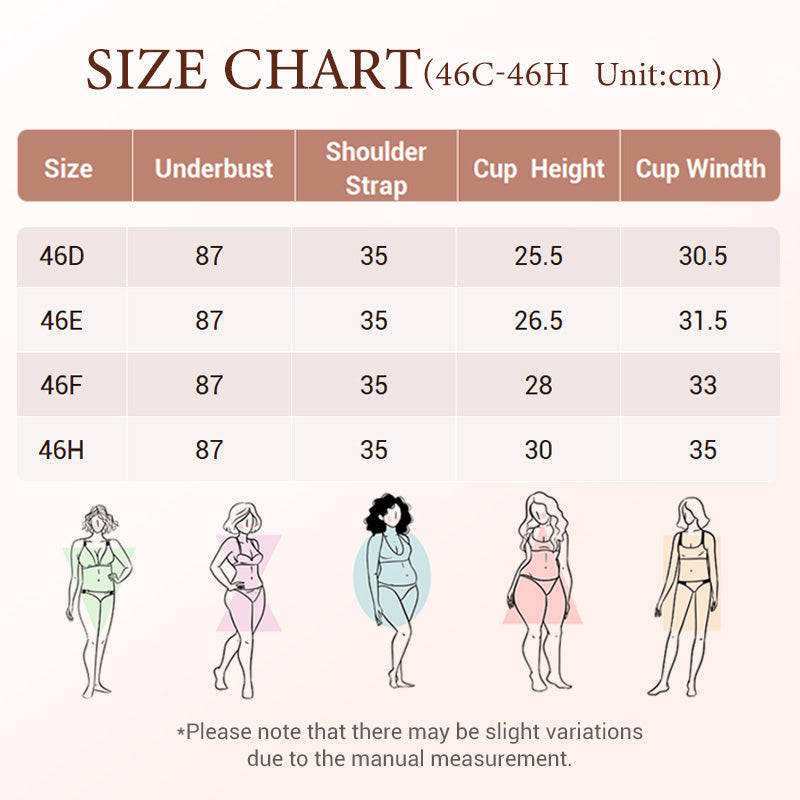 💜Enchante Floral Lace Plus Size Underwire Unlined Unpadded Minimizer Full Coverage Bra Women's Wear Comfortable Breathable Mesh Cup