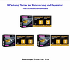 Automotive Scheinwerferrestaurierung &reparatur Wischsets - Scheinwerferlinse Politur,Kratzer und Vergilbung entfernen, Sofortige Aufhellung, Hochwirksame Reinigungslosung