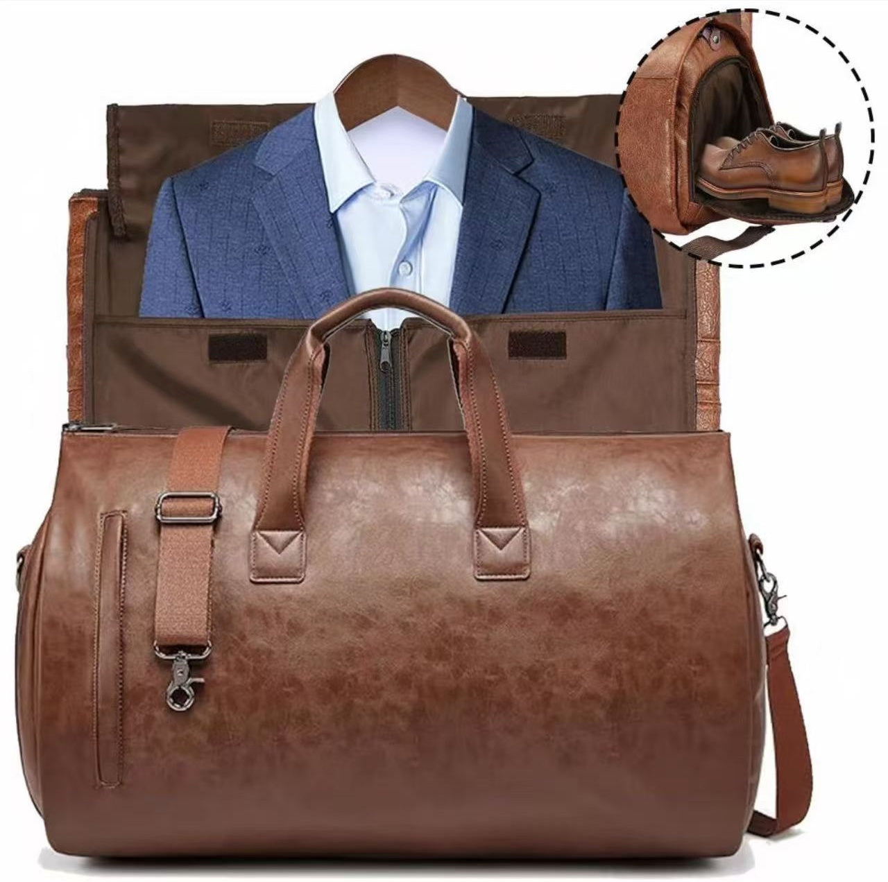 Luxus Reise-Duffel Bag, Kleidertasche für Reisen, Carry-On mit Griff, Unisex, Weekender, Übernachtung, Fitnessstudio, Handgepäck