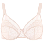 💜Enchante Floral Lace Plus Size Underwire Unlined Unpadded Minimizer Full Coverage Bra Women's Wear Comfortable Breathable Mesh Cup
