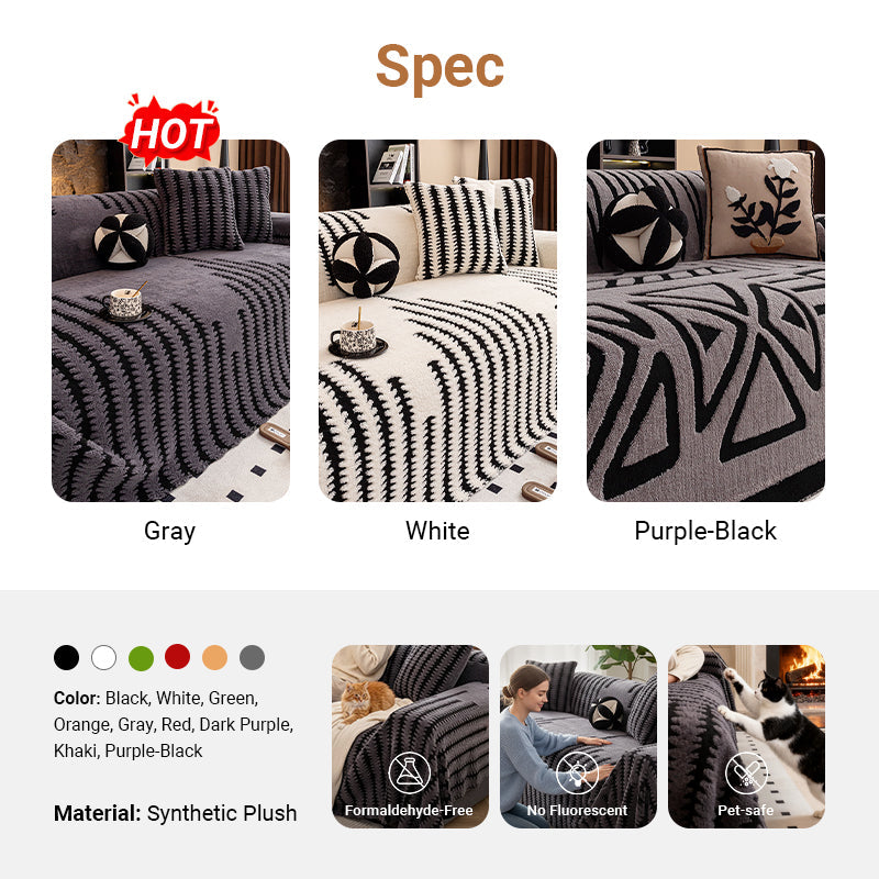 🛋️🧸 Weiche, kratzfeste Plüsch-Sofabezüge – hautfreundlich, tierfreundlich und pflegeleicht (verschiedene Größen und Farben)!