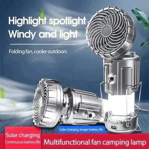 🔥🎁 Super-Angebot: 50 % Rabatt 🎁🔥 Tragbare LED-Campinglaterne mit Ventilator