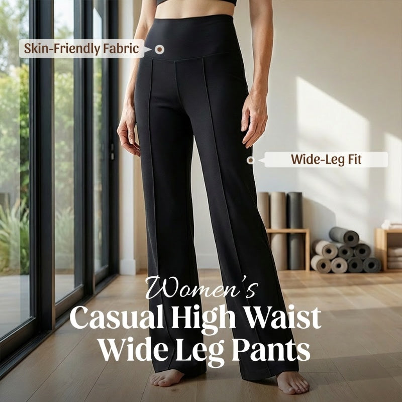💗OSTERANGEBOT - 50% RABATT💕 Damen-Freizeithose mit hohem Bund und weitem Bein👖Ihr neues Lieblingsstück für mühelose Eleganz