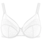 💜Enchante Floral Lace Plus Size Underwire Unlined Unpadded Minimizer Full Coverage Bra Women's Wear Comfortable Breathable Mesh Cup