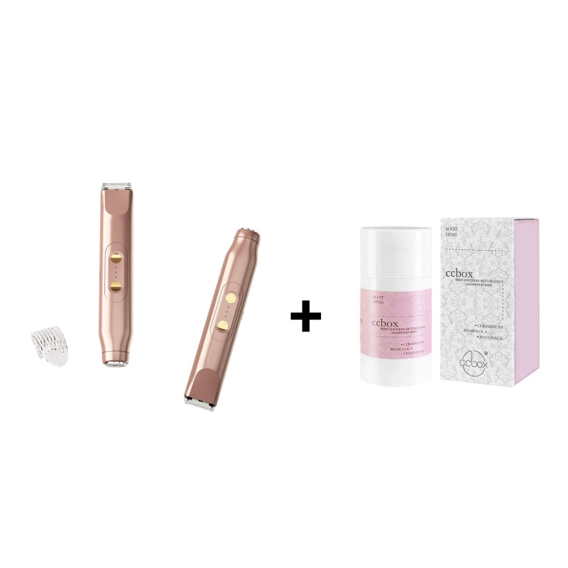 🚨 Pink AUSVERKAUFT!! SCHNELL ZUGREIFEN ⚡ Bikini-Trimmer für Damen, elektrischer Rasierer und Rasierer, wiederaufladbarer 2-in-1-Epilierer für Körper und Gesicht, Achseln und Beine, IPX7 wasserdicht