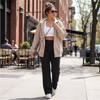💗OSTERANGEBOT - 50% RABATT💕 Damen-Freizeithose mit hohem Bund und weitem Bein👖Ihr neues Lieblingsstück für mühelose Eleganz