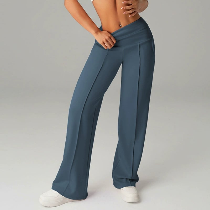 💗OSTERANGEBOT - 50% RABATT💕 Damen-Freizeithose mit hohem Bund und weitem Bein👖Ihr neues Lieblingsstück für mühelose Eleganz