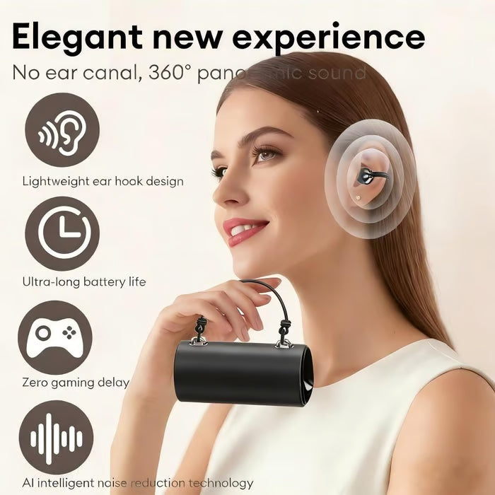 ❤️Modische kabellose Clip-On-Kopfhörer mit Handtasche❤️