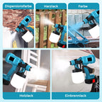 🔥🔥 70 % Rabatt + Gratisversand! 💥 🎨 Kabelloses elektrisches Farbspritzgerät – Schnell, sauber und effizient