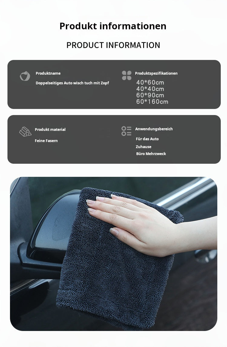 Premium Mikrofasertuch Super saugfähiges