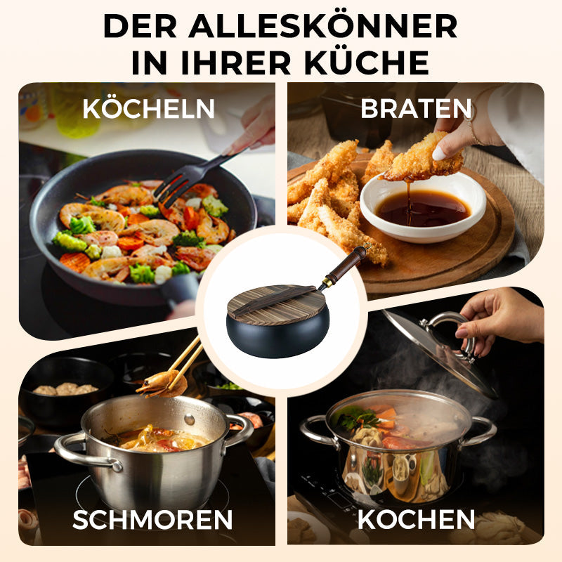 ✨LETZTER TAG VERKAUF 50% RABATT✨Unbeschichteter dicker Eisentopf