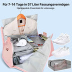 Luxus Reise-Duffel Bag, Kleidertasche für Reisen, Carry-On mit Griff, Unisex, Weekender, Übernachtung, Fitnessstudio, Handgepäck