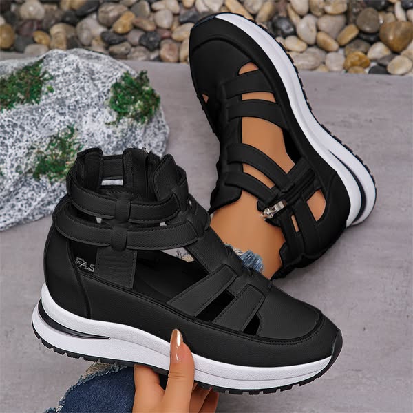 🔥Letzter Tag 50% Rabatt - Bequeme leichte Wedges mit seitlichem Reißverschluss