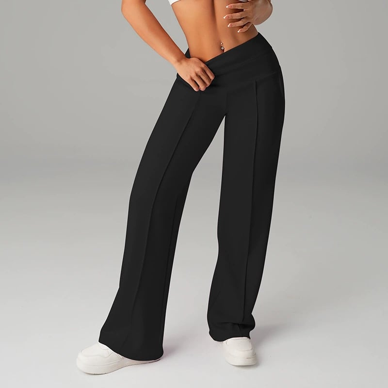 💗OSTERANGEBOT - 50% RABATT💕 Damen-Freizeithose mit hohem Bund und weitem Bein👖Ihr neues Lieblingsstück für mühelose Eleganz