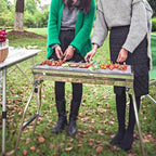 Outdoor Grillset – Klappbarer Edelstahl-Kohlegrill für Camping, Garten und BBQ🔥🍖