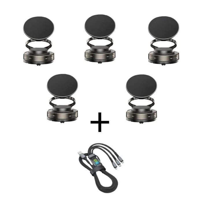360° einstellbarer magnetischer Vakuum-Telefonhalter
