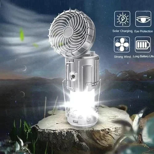 🔥🎁 Super-Angebot: 50 % Rabatt 🎁🔥 Tragbare LED-Campinglaterne mit Ventilator