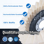 ⚡53 % RABATT !!✨ Wollpolierscheibe für Winkelschleifer – Hochglanz-Spiegelfinish! Langlebig Vielseitig! 🔧