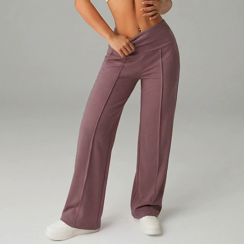 💗OSTERANGEBOT - 50% RABATT💕 Damen-Freizeithose mit hohem Bund und weitem Bein👖Ihr neues Lieblingsstück für mühelose Eleganz