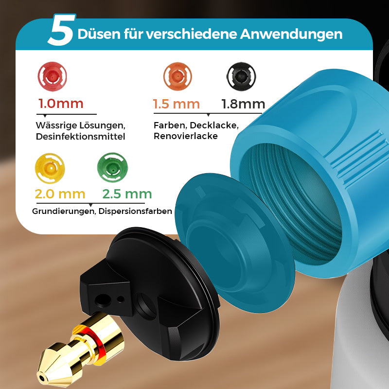 🔥🔥 70 % Rabatt + Gratisversand! 💥 🎨 Kabelloses elektrisches Farbspritzgerät – Schnell, sauber und effizient