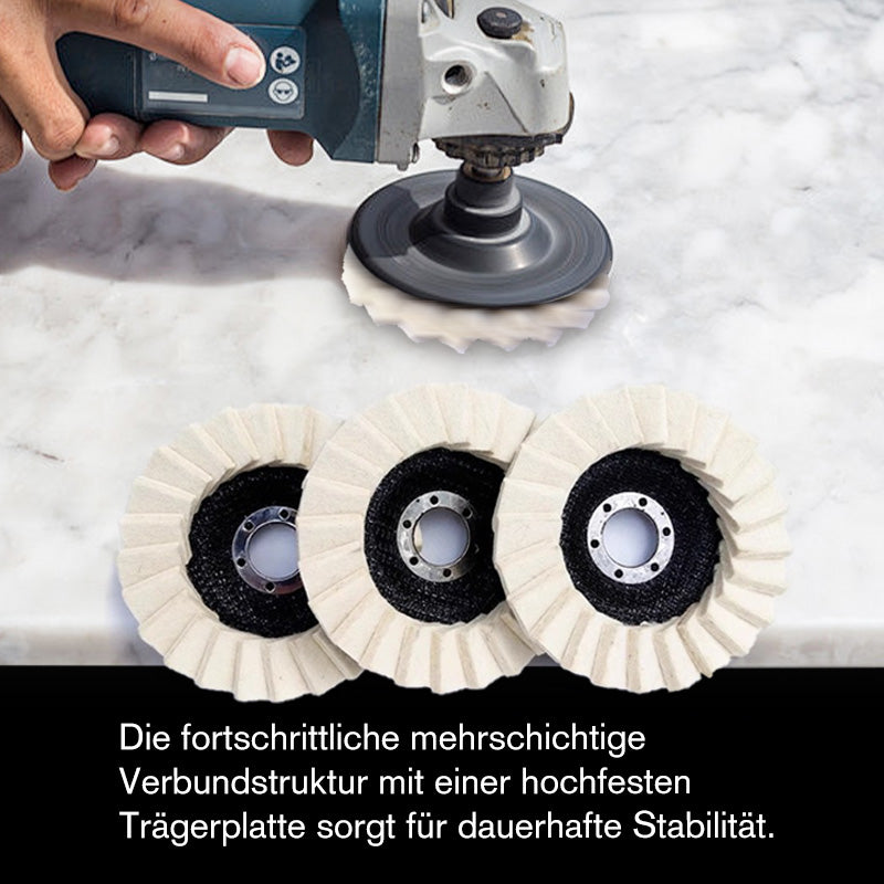 ⚡53 % RABATT !!✨ Wollpolierscheibe für Winkelschleifer – Hochglanz-Spiegelfinish! Langlebig Vielseitig! 🔧