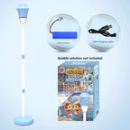 USB Rechargeable Bubble Machine, 1 Count Bubble Blower with Light & Music, Outdoor Romantic Toy for Wedding & Party & Garden