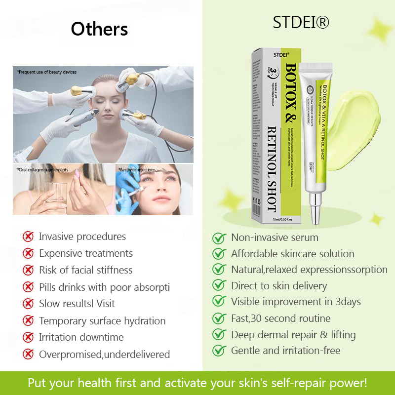 𝑶𝒇𝒇𝒊𝒄𝒊𝒂𝒍 𝑺𝒕𝒐𝒓𝒆👍| Erhalten Sie jugendliche Haut zurück 💫 STDEI® BOTOX & VITA A RETINOL SHOT Faltenstraffende Creme