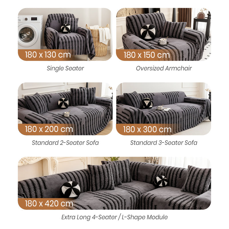 🛋️🧸 Weiche, kratzfeste Plüsch-Sofabezüge – hautfreundlich, tierfreundlich und pflegeleicht (verschiedene Größen und Farben)!