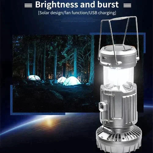 🔥🎁 Super-Angebot: 50 % Rabatt 🎁🔥 Tragbare LED-Campinglaterne mit Ventilator