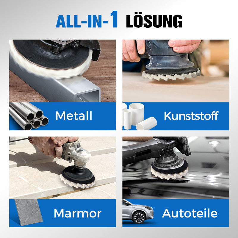 ⚡53 % RABATT !!✨ Wollpolierscheibe für Winkelschleifer – Hochglanz-Spiegelfinish! Langlebig Vielseitig! 🔧