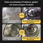 Automotive Scheinwerferrestaurierung &reparatur Wischsets - Scheinwerferlinse Politur,Kratzer und Vergilbung entfernen, Sofortige Aufhellung, Hochwirksame Reinigungslosung