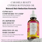 Caramela Beauty Cyperus Rotundus Öl zur natürlichen Haarreduktion - 60 ml/2 oz