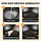 ✨LETZTER TAG VERKAUF 50% RABATT✨Unbeschichteter dicker Eisentopf