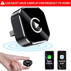 2026 Wireless Carplay Adapter für iPhone / Android, schnelle Verbindung, keine Latenz, Freisprecheinrichtung, elektronisches Ladegerät, Carplay Dongle