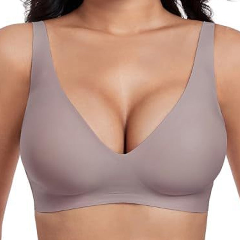 💗LETZTER TAG: 50 % RABATT⚡ÜBER 50.000 VERKAUFT💕 Kabellose Jelly-BHs für Damen – bequem, kabellos, Push-up, nahtlos, mit tiefem V-Ausschnitt