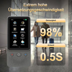 KI-Sprachübersetzer | 138 Sprachen, Echtzeit-Sprach- & Fotoübersetzung | Offline-Modus & Touchscreen | Perfekt für Reisen & Geschäft