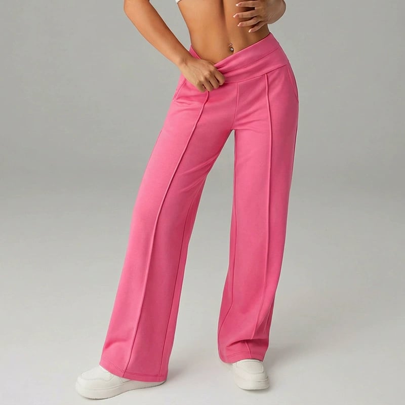 💗OSTERANGEBOT - 50% RABATT💕 Damen-Freizeithose mit hohem Bund und weitem Bein👖Ihr neues Lieblingsstück für mühelose Eleganz