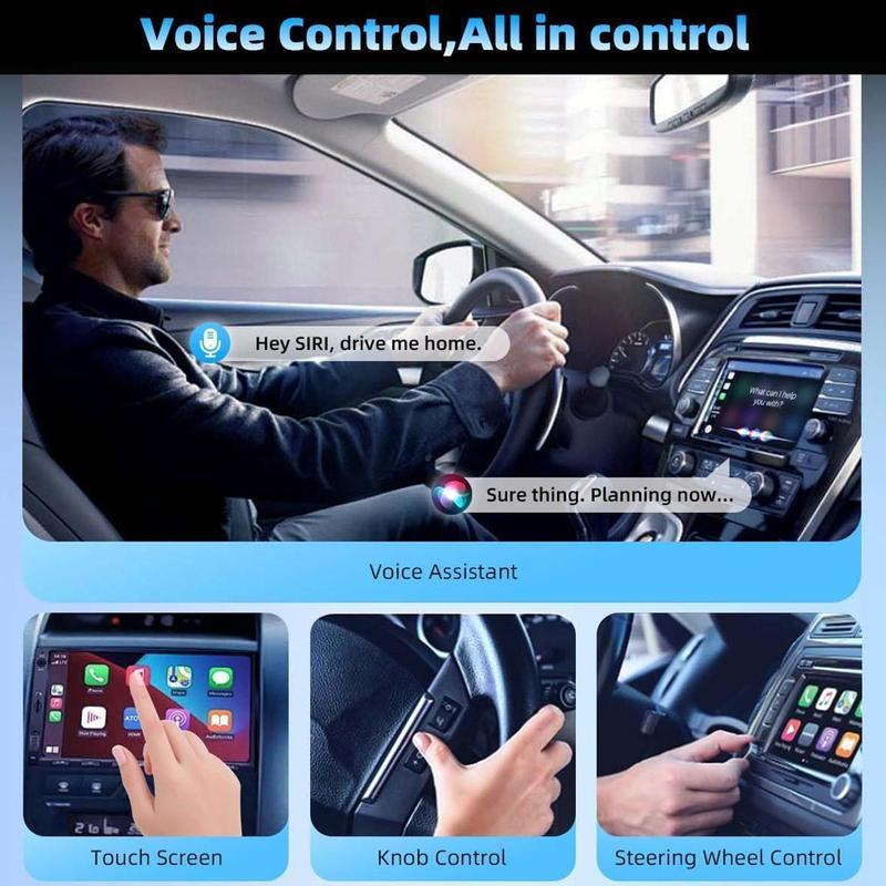 2026 Wireless Carplay Adapter für iPhone / Android, schnelle Verbindung, keine Latenz, Freisprecheinrichtung, elektronisches Ladegerät, Carplay Dongle