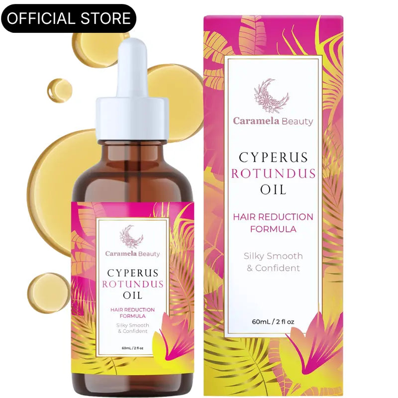 Caramela Beauty Cyperus Rotundus Öl zur natürlichen Haarreduktion - 60 ml/2 oz