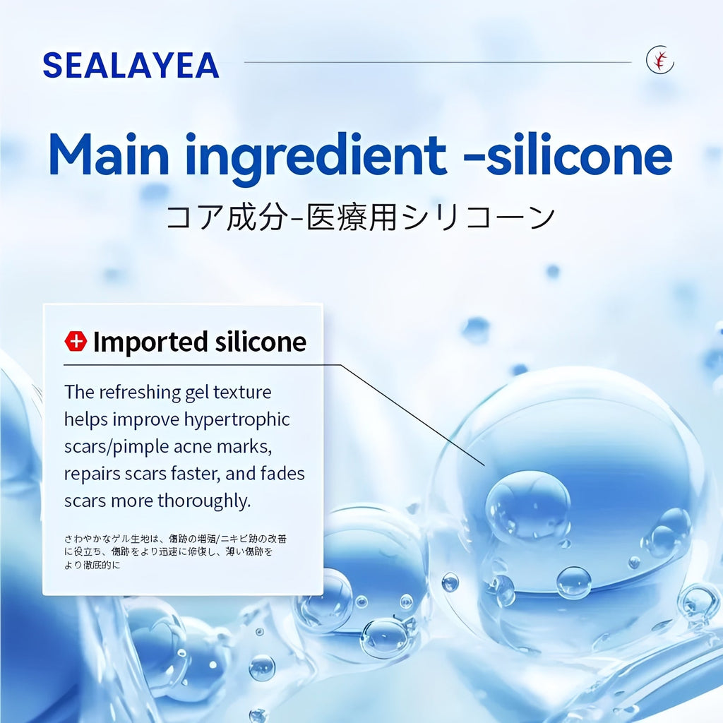 SEALAYEA™  Silicone Scar Gel, Rawatan Parut Jerawat, Boleh Guna Semula