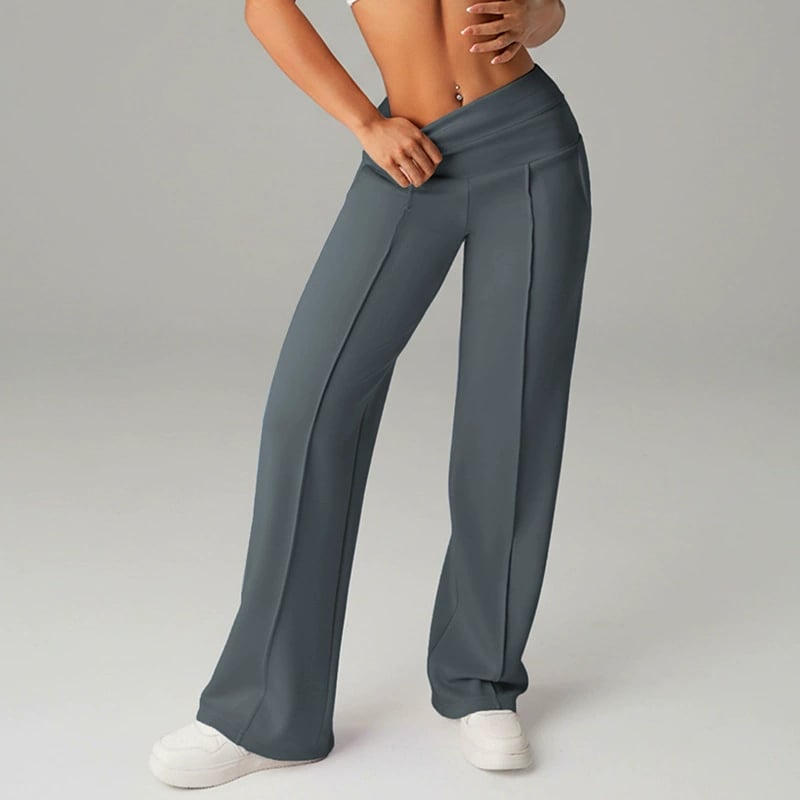 💗OSTERANGEBOT - 50% RABATT💕 Damen-Freizeithose mit hohem Bund und weitem Bein👖Ihr neues Lieblingsstück für mühelose Eleganz