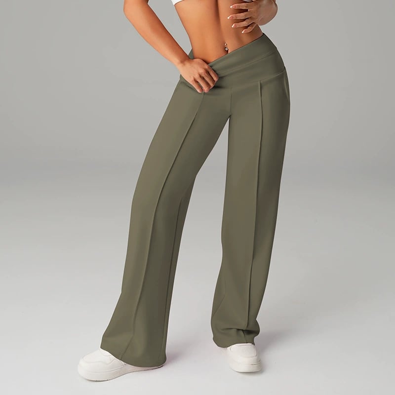 💗OSTERANGEBOT - 50% RABATT💕 Damen-Freizeithose mit hohem Bund und weitem Bein👖Ihr neues Lieblingsstück für mühelose Eleganz