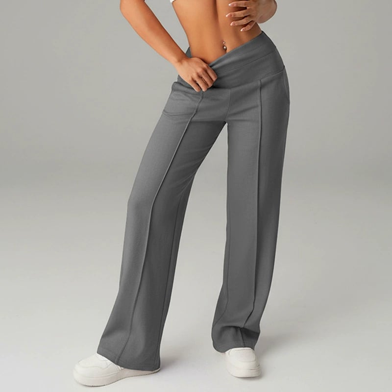 💗OSTERANGEBOT - 50% RABATT💕 Damen-Freizeithose mit hohem Bund und weitem Bein👖Ihr neues Lieblingsstück für mühelose Eleganz