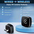 2026 Wireless Carplay Adapter für iPhone / Android, schnelle Verbindung, keine Latenz, Freisprecheinrichtung, elektronisches Ladegerät, Carplay Dongle