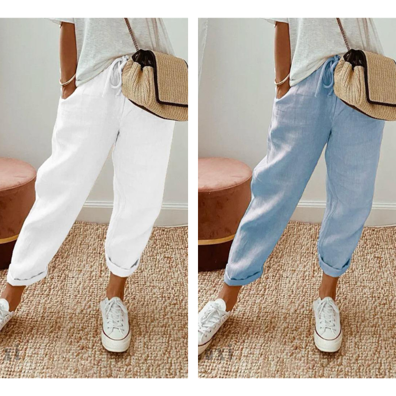 💕58% RABATT💕Lässige Baumwoll- und Leinenhosen für Damen